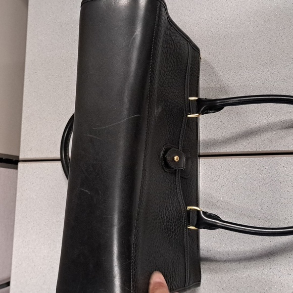 vintage Dooney & Bourke All-Weather Leather (AWL) satchel Black Color - Picture 6 of 15